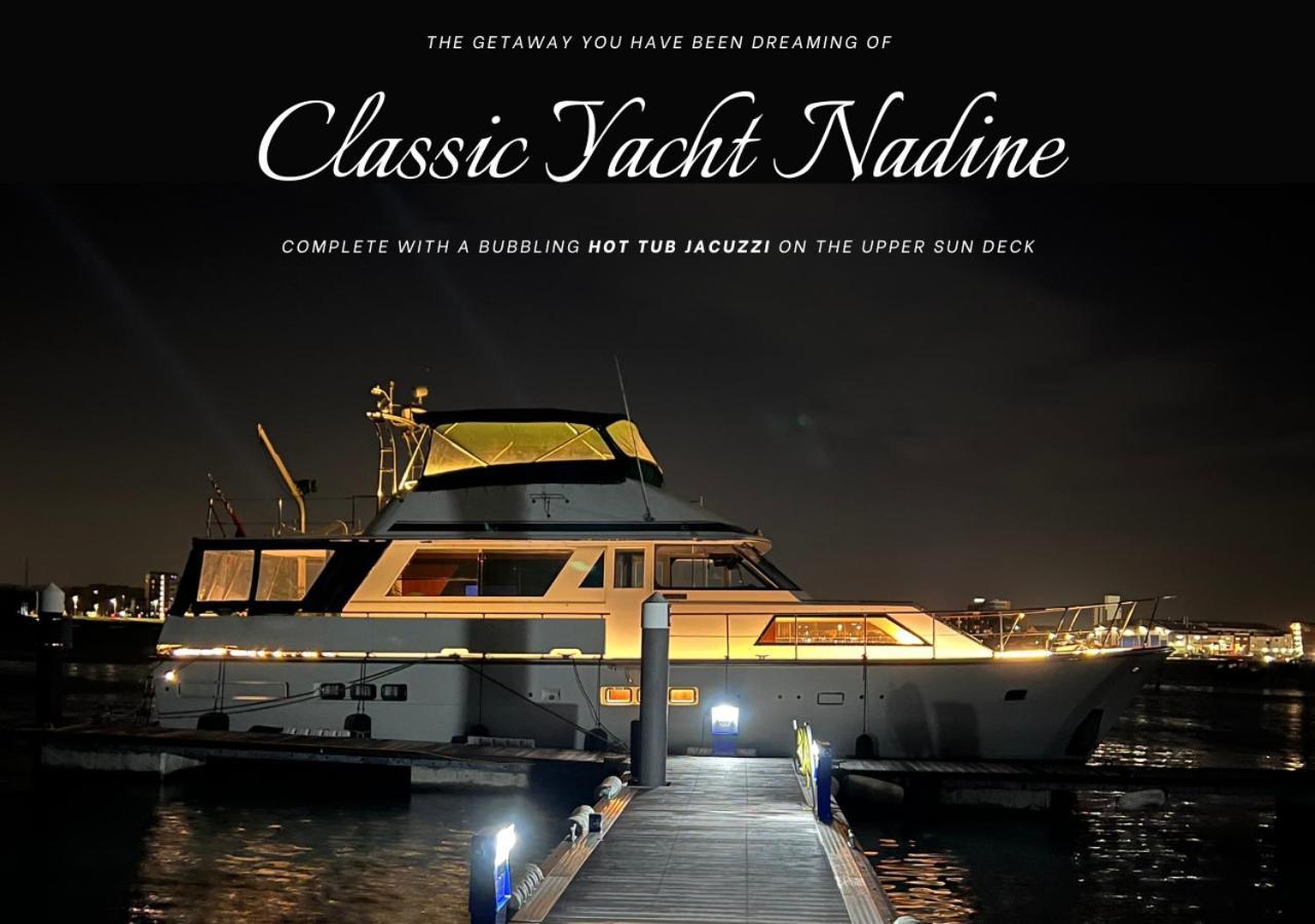 Classic Yacht Nadine In Poole Harbour, Dorset, With A Hot Tub Jacuzzi Экстерьер фото
